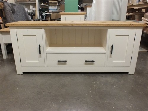 Shabby painted large plasma - painted, tv