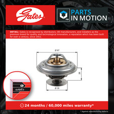 Coolant Thermostat fits AUDI
