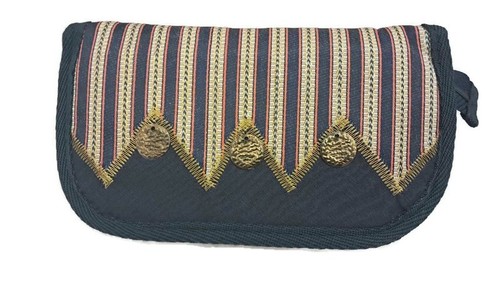 Vintage saye fabric makeup - vintage, bag