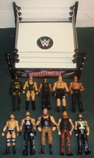 WWE MATTEL WRESTLING FIGURE WRESTLEMANIA RING PLAYSET JOBLOT BUNDLE AEW ECW TNA