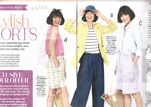 Prima sewing pattern - prima, 08/25