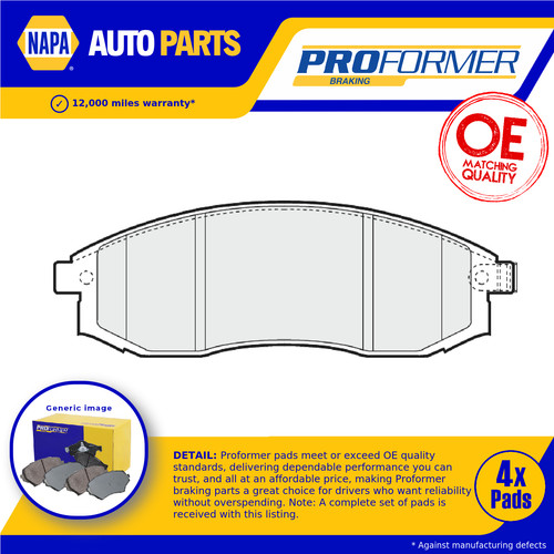 Brake pads set front pbp7043 - pads,
