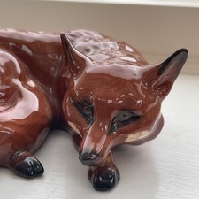 Original Beswick Fox Curled -