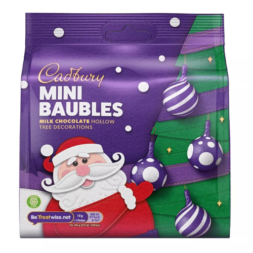 Cadbury mini baubles christmas - cadbury,
