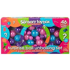 46Pcs Sensory Toy Box Surprise Ball Mega Unboxing Set Xmas Gift For Kids