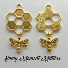 4 x Tibetan Gold HONEY BEE AND