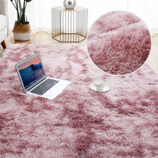 Fluffy Rugs Large Shaggy Rug Living Room Bedroom Anti-Slip Soft Floor Mat Carpet