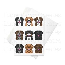 Brittany Spaniel card, Spaniel
