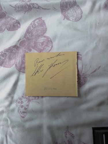 Eddie thomas boxer signed - ,