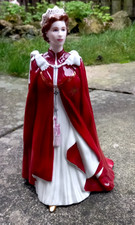 ROYAL WORCESTER Bone China 9.5" Figurine QUEEN ELIZABETH II 2006 80th Birthday