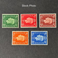 1937 KGVI SG462a-466a George