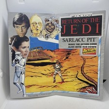 STAR WARS Return of The Jedi Sarlacc Pit Action Transfer 1983 - Used & Stuck On