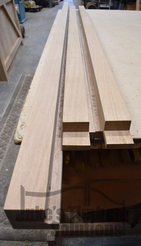 Oak garage door frame - oak,