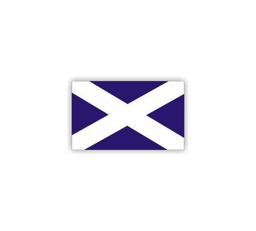 Mini scottish flag sticker - mini,