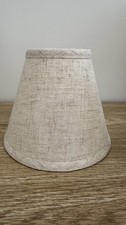 6 cream matching lamp shades. Used. 