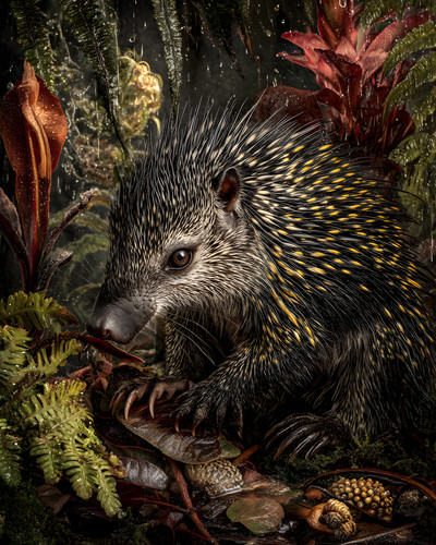 Lowland streaked tenrec - lowland,