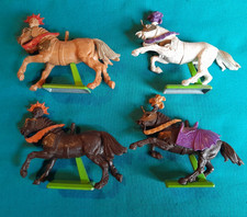 4 VINTAGE BRITAINS KNIGHTS HORSES
