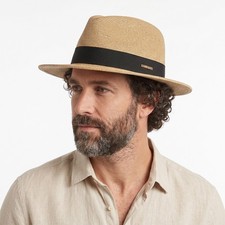 Men straw fedora - men's,