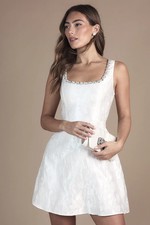 Coast Ivory Fit & Flare Dress