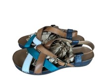 Ladies Clarks Buckle Up Sandals Raspberry Tea Multicoloured Size 5 Summer Shoes