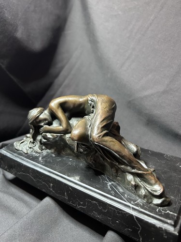 Antique bronze statue - , of