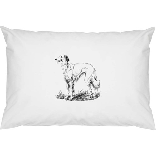 Borzoi dog standing - 2,
