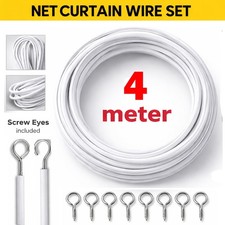 4M NET CURTAIN WIRE WINDOW