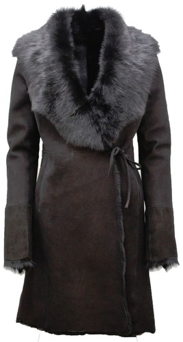 Ladies black wrap toscana - 3/4,