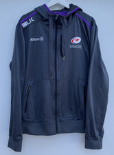 Saracens Rugby Hoodie BLK Grey