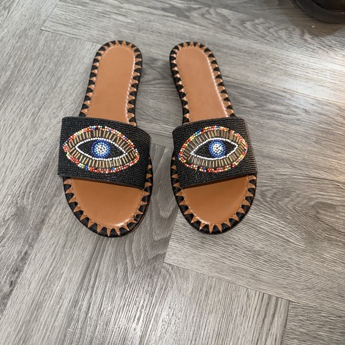 Women black beaded - black,
