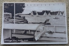 Oulton Broad Lake, Lowestoft, Suffolk, Boats Boating, Postcard