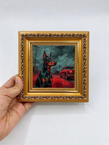 Vintage doberman original - vintage,