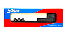 TEKNO 1/50 SCALE - 62401 - DOUBLE DECK PLAIN WHITE TRAILER BOXED
