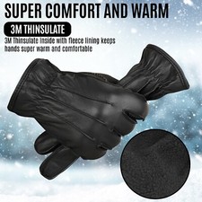 Leather Winter Gloves 