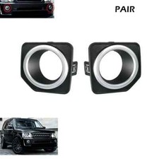 For Land Rover Freelander 2 Pair Front Bumper Fog Light Cover Bezel Right Left