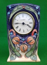 MOORCROFT CELTIC WEB MANTLE CLOCK - EMMA BOSSONS.