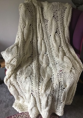 Shabby chic cream knitted - shabby,