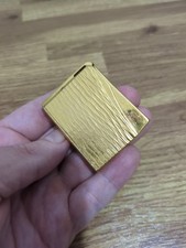 Maruman JAPAN DL-21 K22 Gold Plated Vintage Gas Lighter, Sparks Fine 