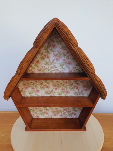Vintage curio cabinet wooden - curio,