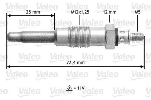 Valeo 345100 glow plug - glow,