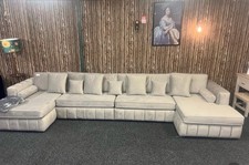 Lilly U Shape Sofa Ice Velvet