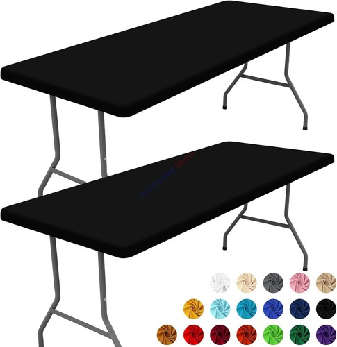 2pcs stretch milk silk table - milk‑silk,