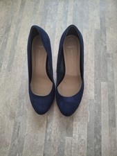 New Look navy blue faux suede