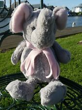 GREY PINK ELEPHANT FROM BHS BRITISH HOME STORES SOFT PLUSH MICROWAVE WHEAT BAG