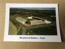 SCOTTISH FOOTBALL GROUNDS POSTCARD, CLYDE, BROADWOOD STADIUM