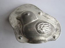 VINTAGE 2 PIECE TIN CHOC MOULD