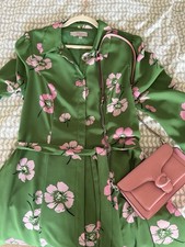 Hobbs London Green Floral MIDI