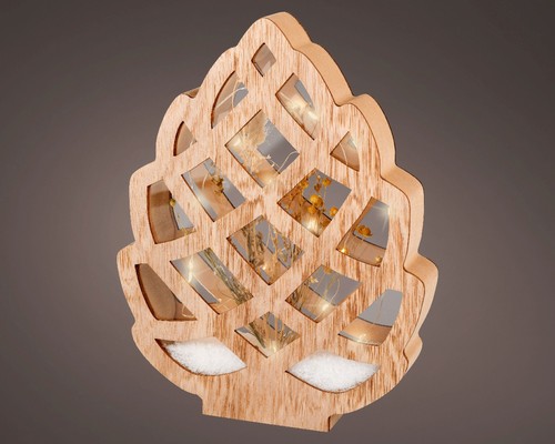 Wooden pine cone - cone, ornament