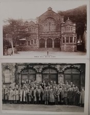 Old Postcard Of Public Hall, Briton Ferry, Neath, with Free Old Photo!