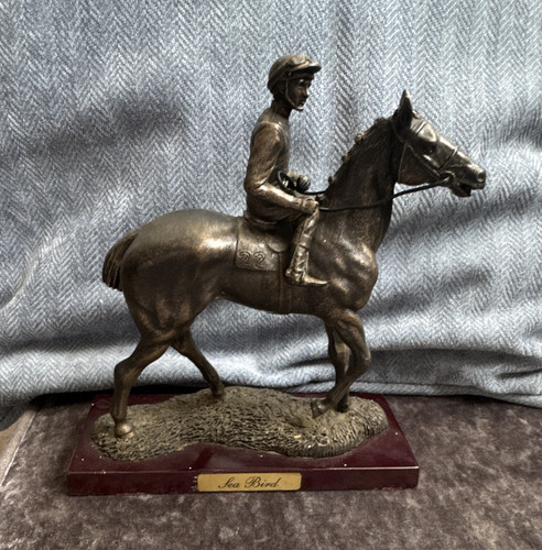 Horse racing jockey - horse, bird